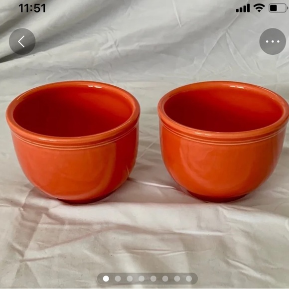 NEW Fiestaware Chili Bowls - RETIRED Persimmon Set of 2 - Picture 1 of 8